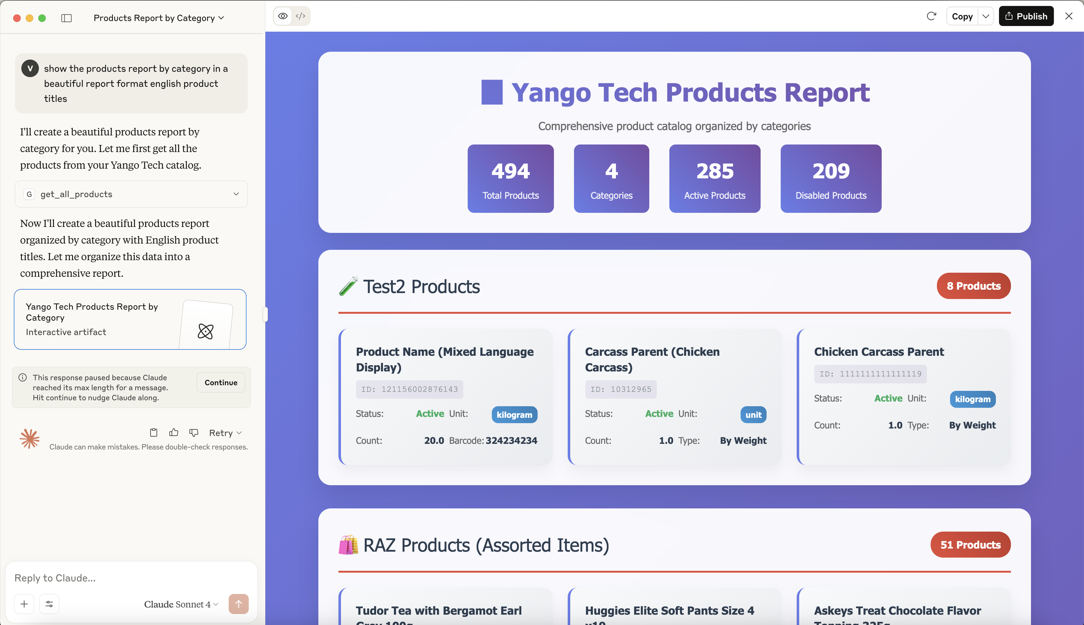 Claude Product Report
